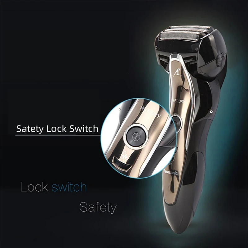 Panasonic Upgraded Electric Shaver 3-Blade Washable Head Beard Trimmer 1 Hour Fast Charging Razor For Men Deeply Shaving