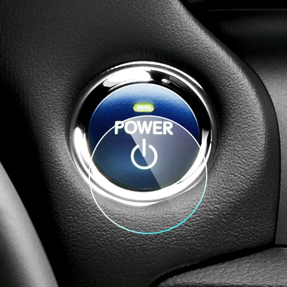 1Pc Unversial Waterproof Car Stickers Universal Engine Ignition Start Stop Button Transparent Protective Film Car Accessories