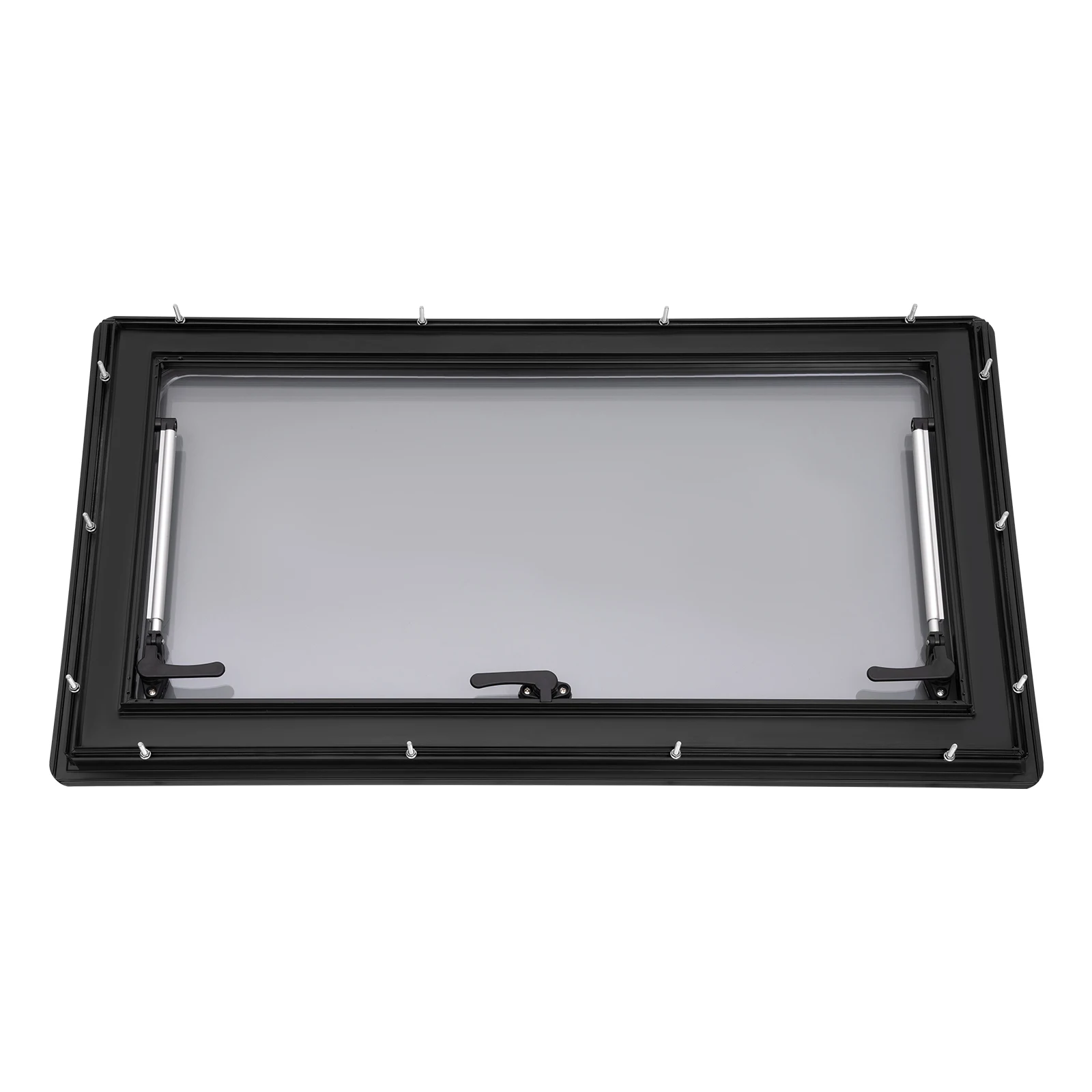 Sliding RV Caravan Camper Window Vent Skylight with Blind Screen Ventilation Hinged Push out 3-Size 450/900*500mm, 350*280mm