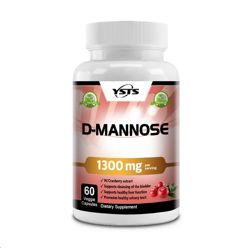 

D-Mannose Supplement, Suitable for Both Men and Women - 1300mg, Maintains Urinary Tract and Bladder Health - 120 Capsules
