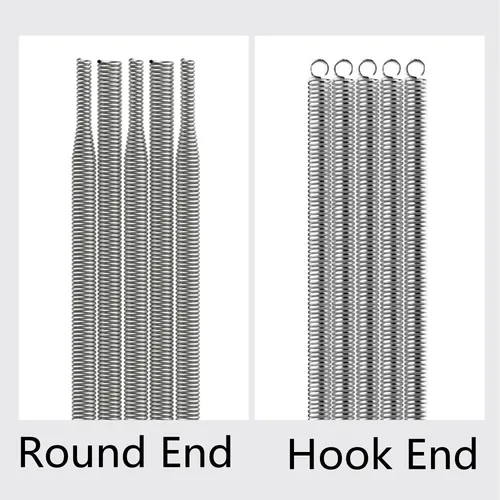 Imagen 2 del producto 100 Uds. Bolsa de corte de sellado en caliente, piezas de máquina, bolsa de sellado galvanizada larga, resorte de soplado de película