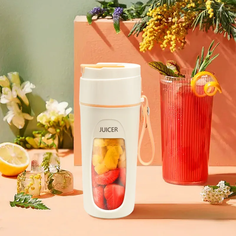 Portable Juicer Mini Electric Blender Multifunction Juice Maker Machine Fruit Mixers Extractors Smoothies Mixer 8 Blades 3000mAh