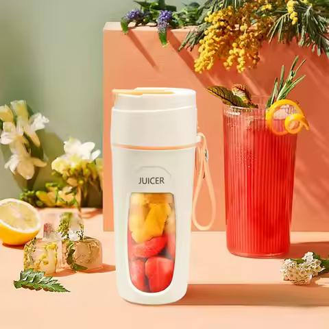Multifunções Mini máquina elétrica Juicer, liquidificador de frutas, suco Maker, extratores, Smoothies Mixer, portátil, 8 lâminas, 3000mAh