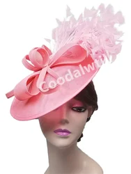 Event Show Fascinator Pillbox Cap Women Chic Party Tea Chapeau Cap Elegant Ladies Formal Dress Church Cocktail Millinery Cap