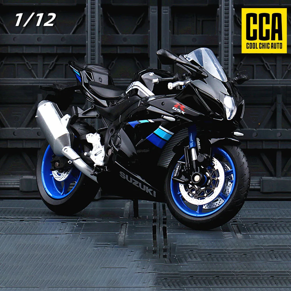 1pc 1:12 Suzuki GSX-R1000 Alloy Motorcycle Model Collection Metal Toy Embellishment Simulation Motorcycle Boy Gift