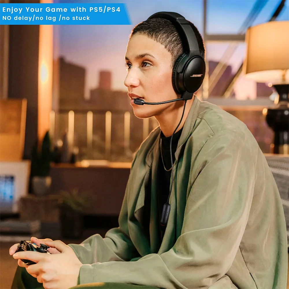 สายเคเบิ้ลสำรองสำหรับหูฟัง Bose QuietComfort 35 II 45 QC35 QC45 QC35II พร้อมสวิตช์ปิดเสียงไมค์ไมโครโฟนภายนอก