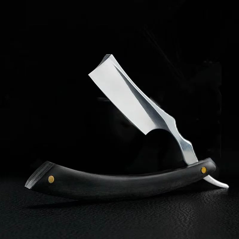 Оптовая продажа, парикмахерская бритва с прямыми краями, стрижка бороды, бровей, инструмент для бритья, ручная бритва для депиляции, складной резак для бритья бороды