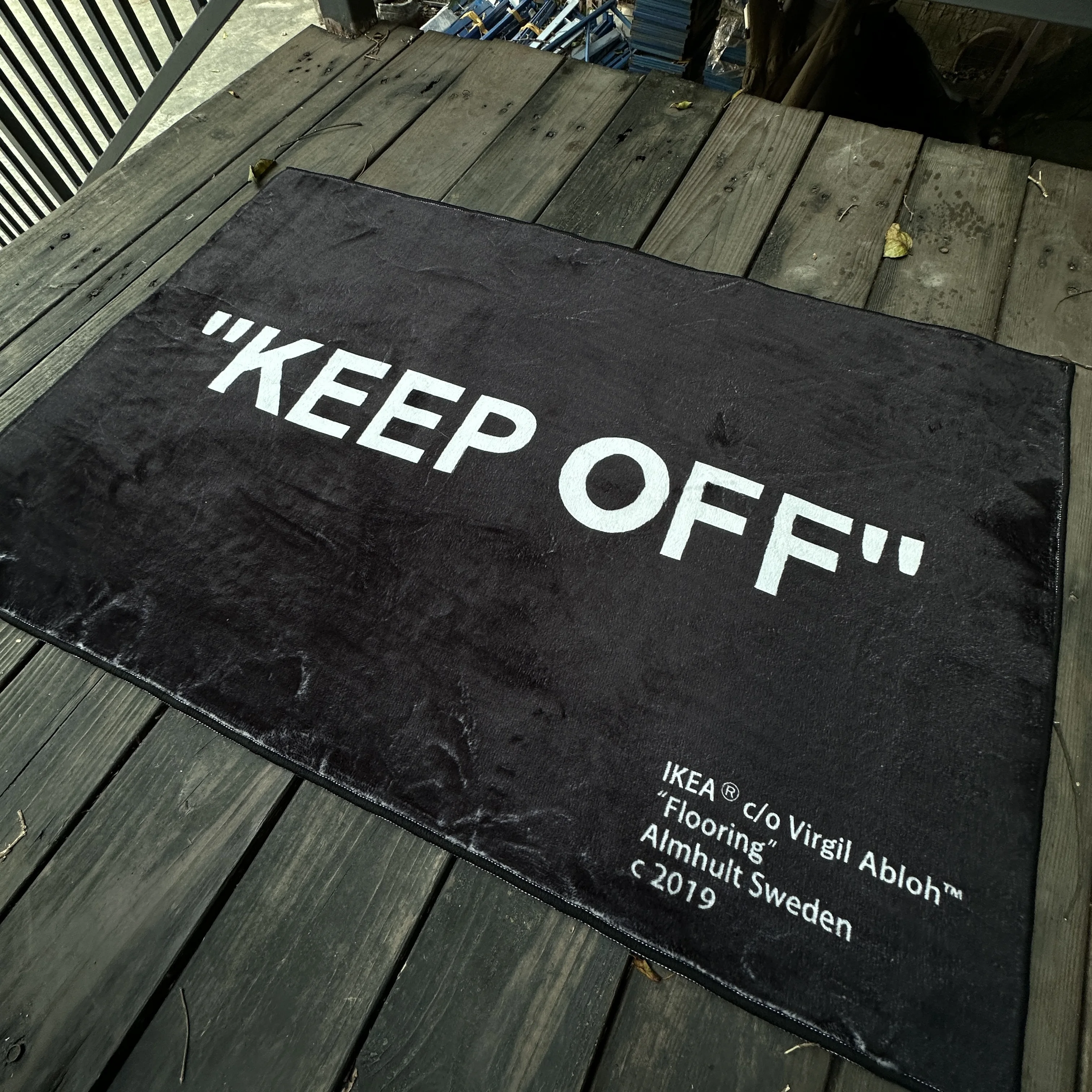 Keep OFF Rug Digital Printing Technology Simple Housewarming Gift Handmade Non-Slip Decorative Carpet