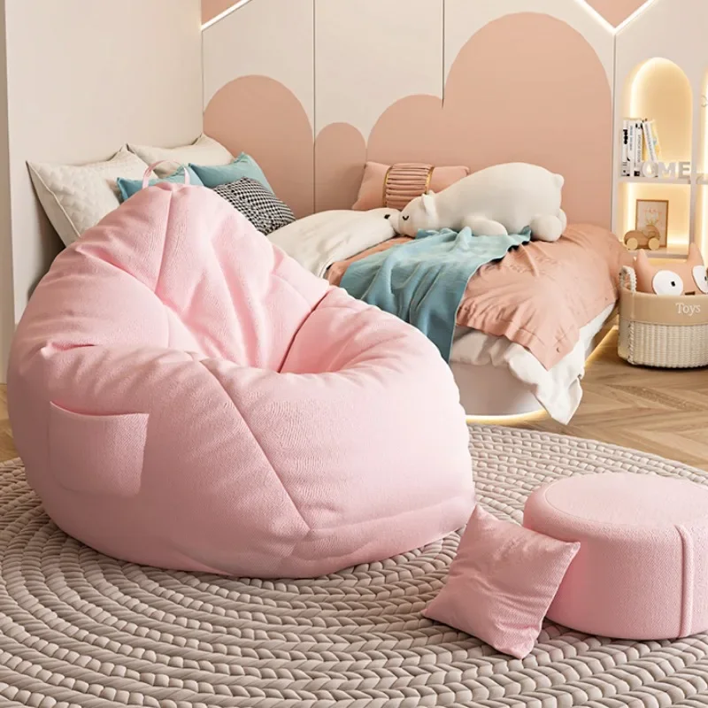 Minimalist Yellow Living Room Sofas Christmas Halloween Relax Small Bean Bag Sofas Ergonomic Reading Muebles Bedroom Furniture image 3
