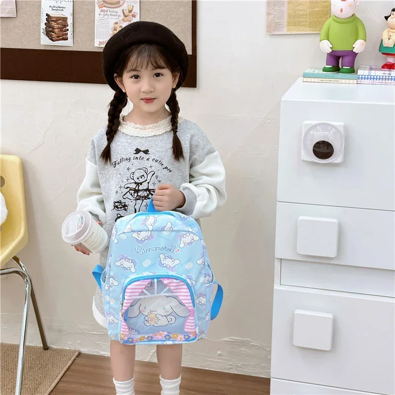 Sanrio Backpack Cinnamoroll School Bag Kuromi Double Shoulder Bags My Melody Bagpack Y2K Hello Kitty Things Pochacco Gift Girl