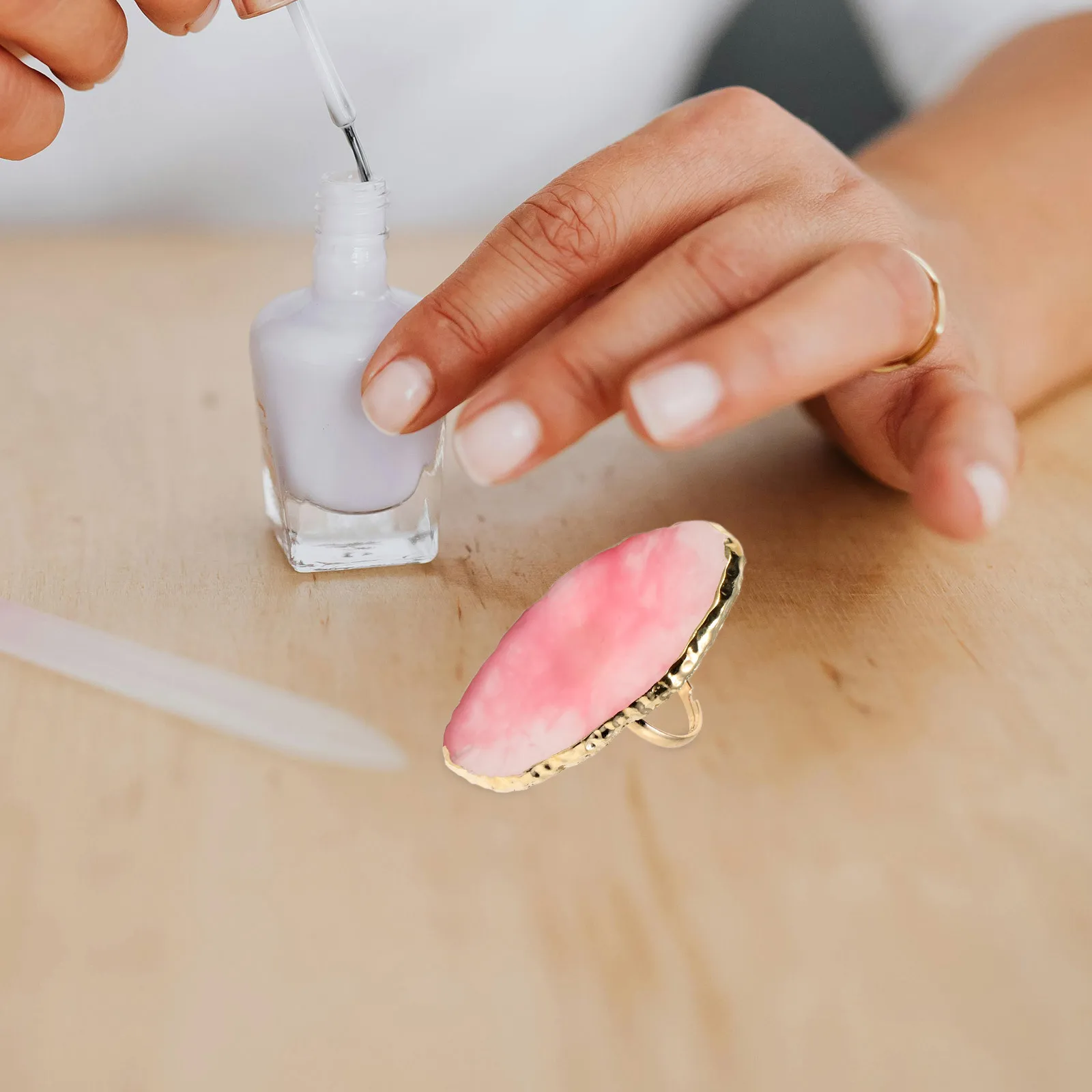 

3pcs Art Palette Set Compact Lightweight Nail Polish Mixing Plate For Home Salon Use Resin Nail Art Pallet Gel Nails Polish