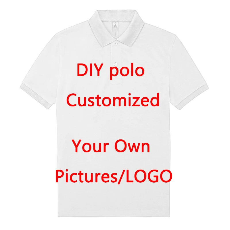 Custom Polo Shirt Men's Clothing DIY Logo Picture Personality Trend Golf Jersey 3D Printing Short Sleeve Lapel Polo Shirts
