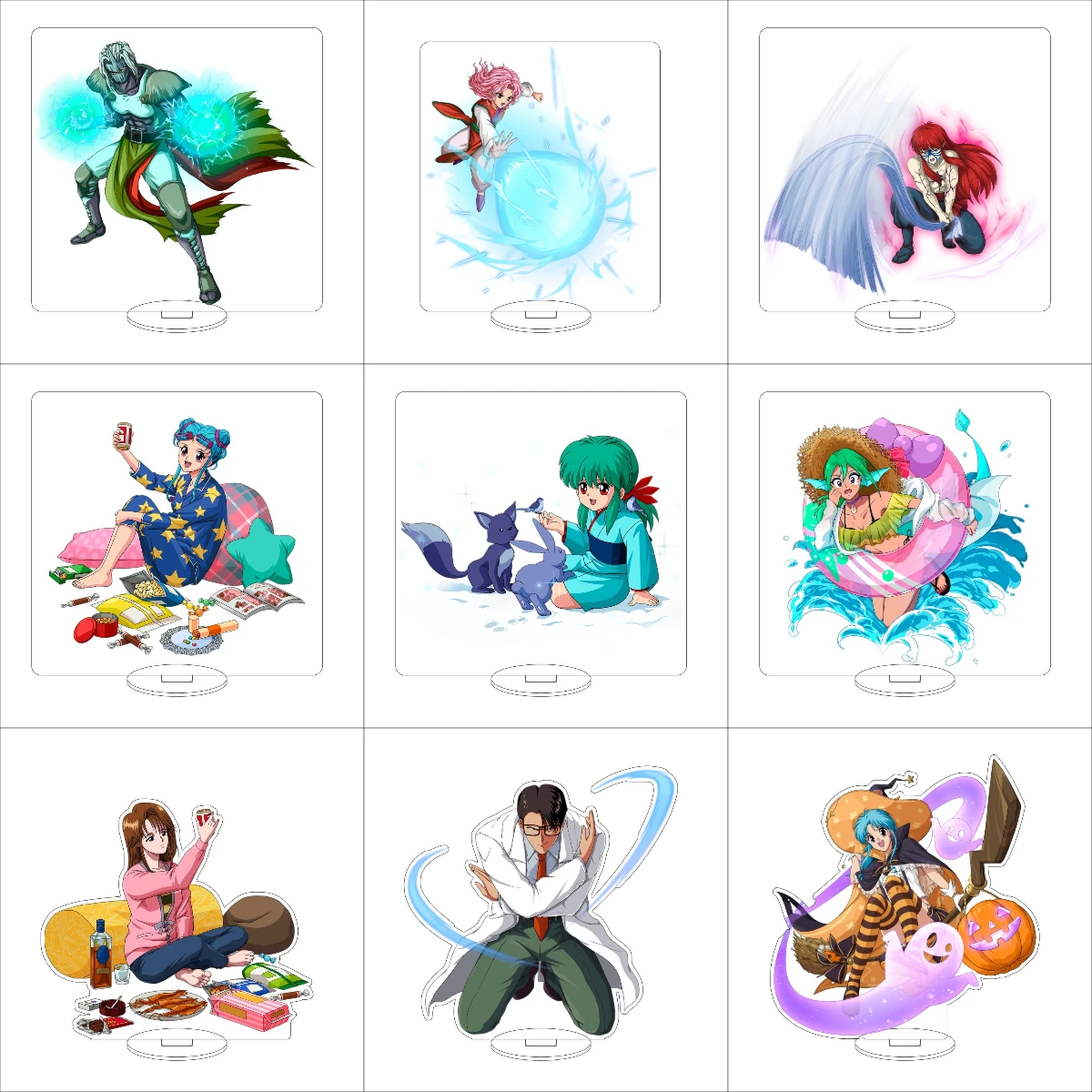 16 سنتيمتر أنيمي YuYu Hakusho تأثيري الاكريليك حامل الحلي Mukuro/Reizen/Yomi/Hiei الشكل حامل هدايا الهالوين