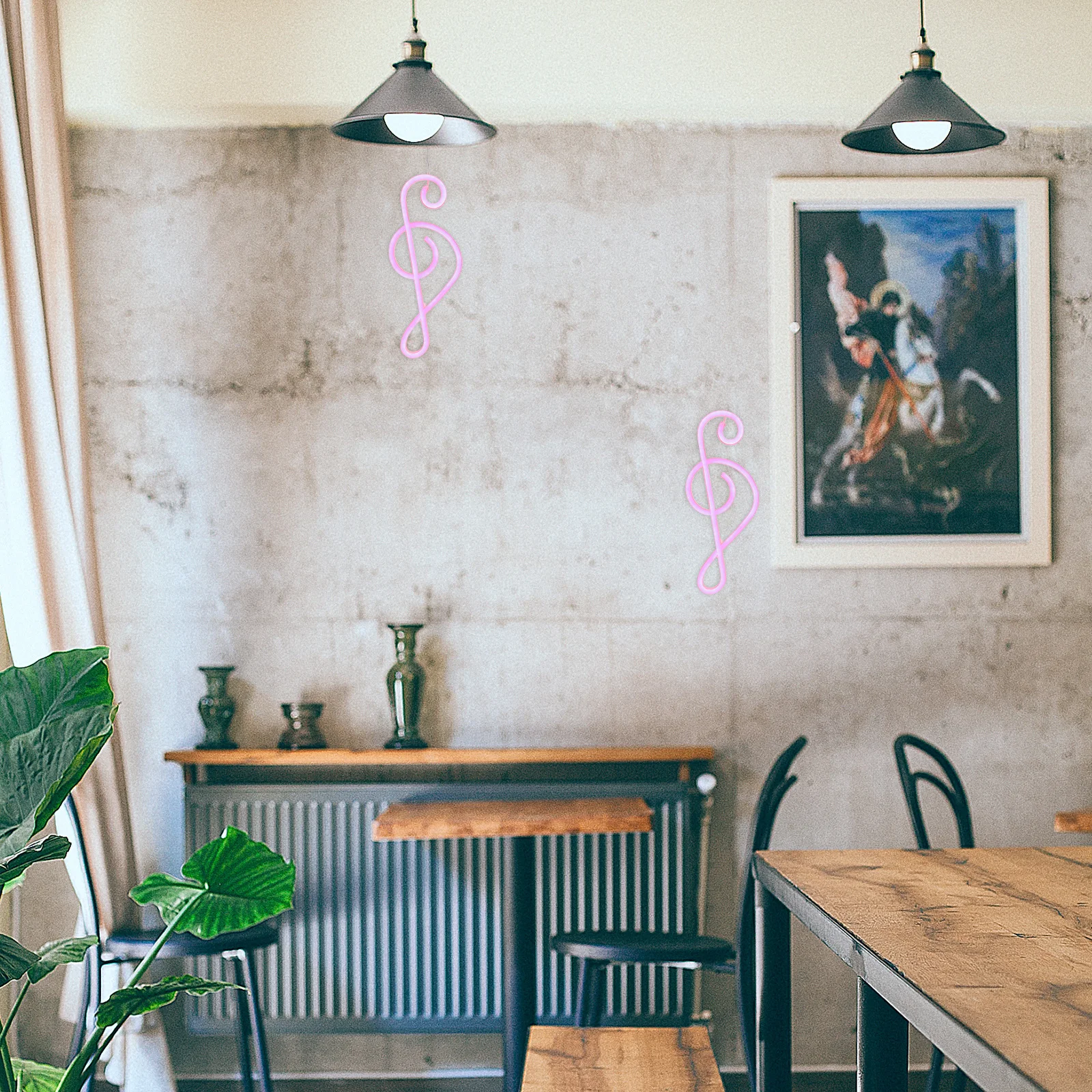 الإبداعية LED الموسيقى ملاحظة ضوء النيون الإضاءة الزخرفية الفريدة للمنزل بار ليلة حفلة مهرجان ديكور مصباح ضوء الليل النيون