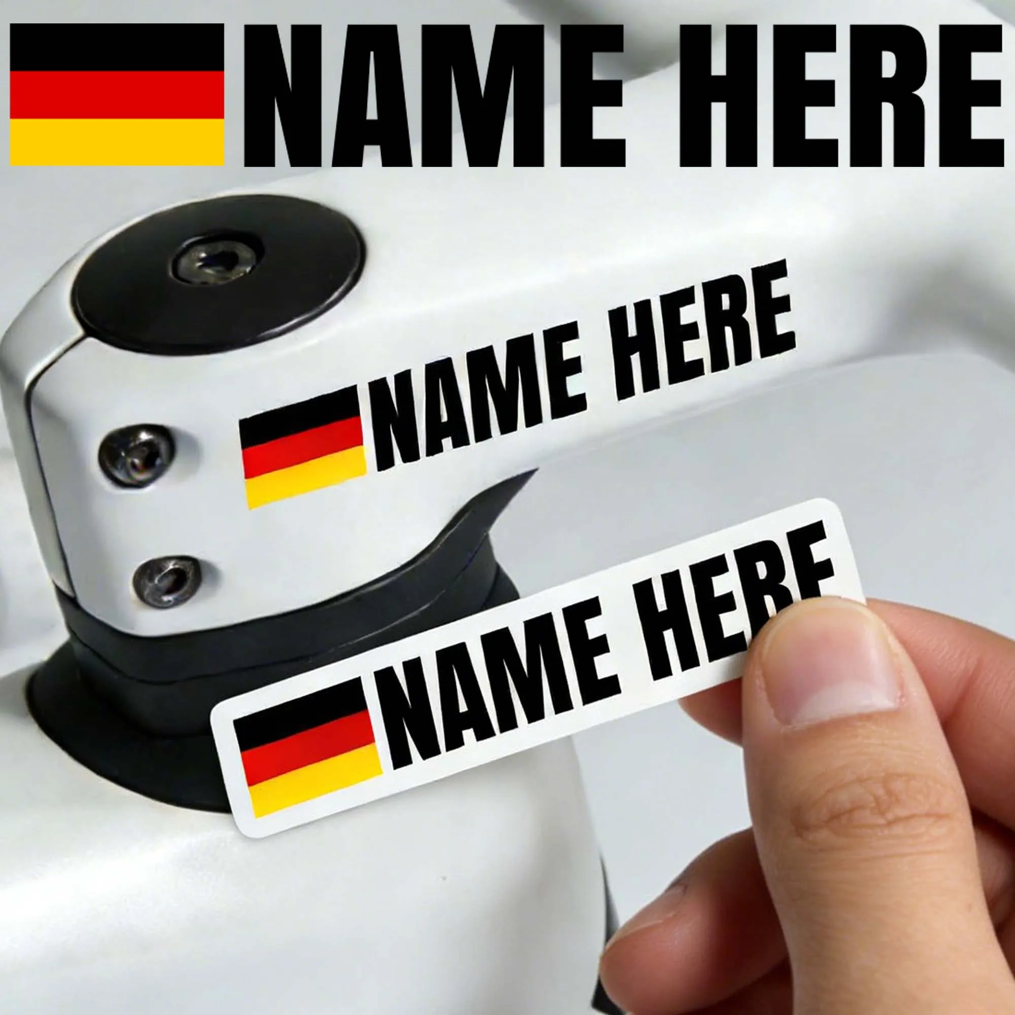 5 Stück Individuelle Fahrradrahmen-Aufkleber mit Flagge und Text, Wasserfest für DIY MTB Bike Oberrohr, Lenker, Motorradhelm-Dekorationen