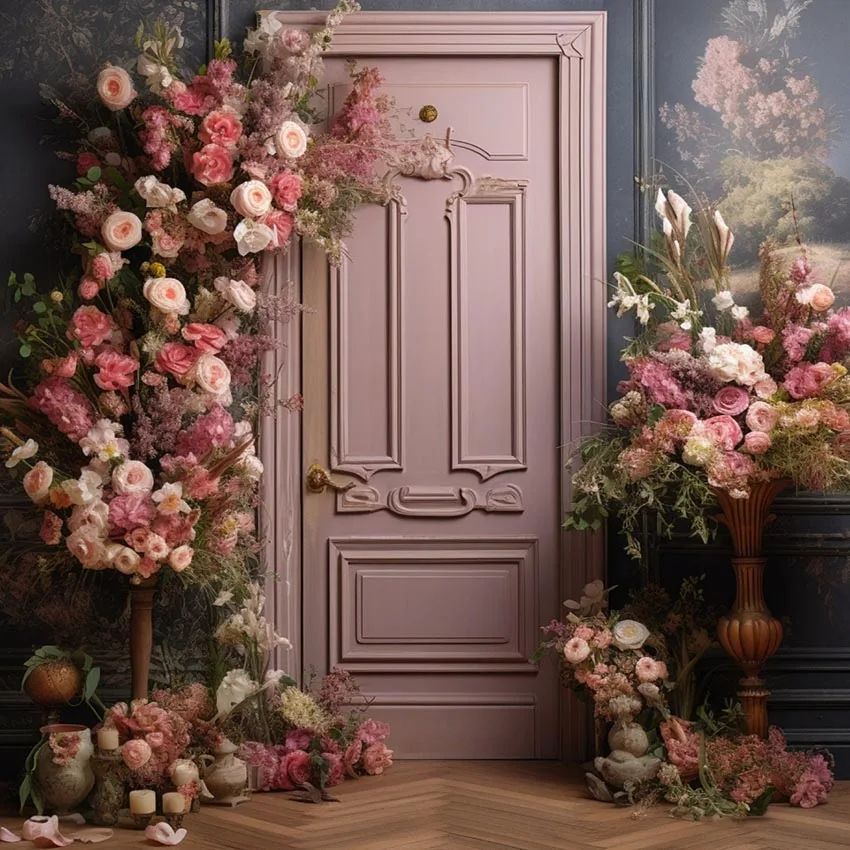 Mehomond Fotografie Hintergrund Boho Textur Wand Blumen Erwachsenen Geburtstag Hochzeit Mutterschaft Porträt Dekor Hintergrund Fotostudio