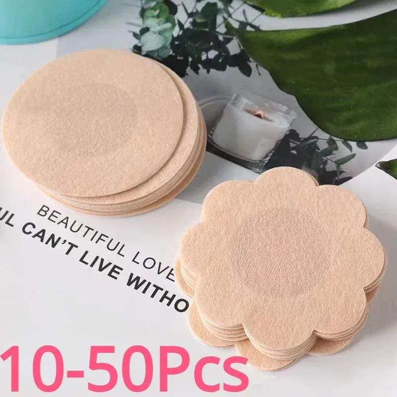 

10-50Pcs Sexy Women Men Unisex Invisible Breast Lift Tape Overlays on Bra Nipple Stickers Chest Stickers Adhesive Nipple Covers