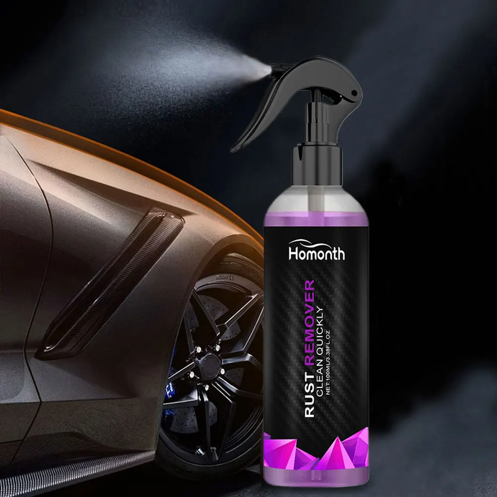 100ml Rust Inhibitor Derusting Spray Car Rust Removal Spray Auto Rim Dust Cleaner Car Wheel Hub Rust Remover Car Accessories