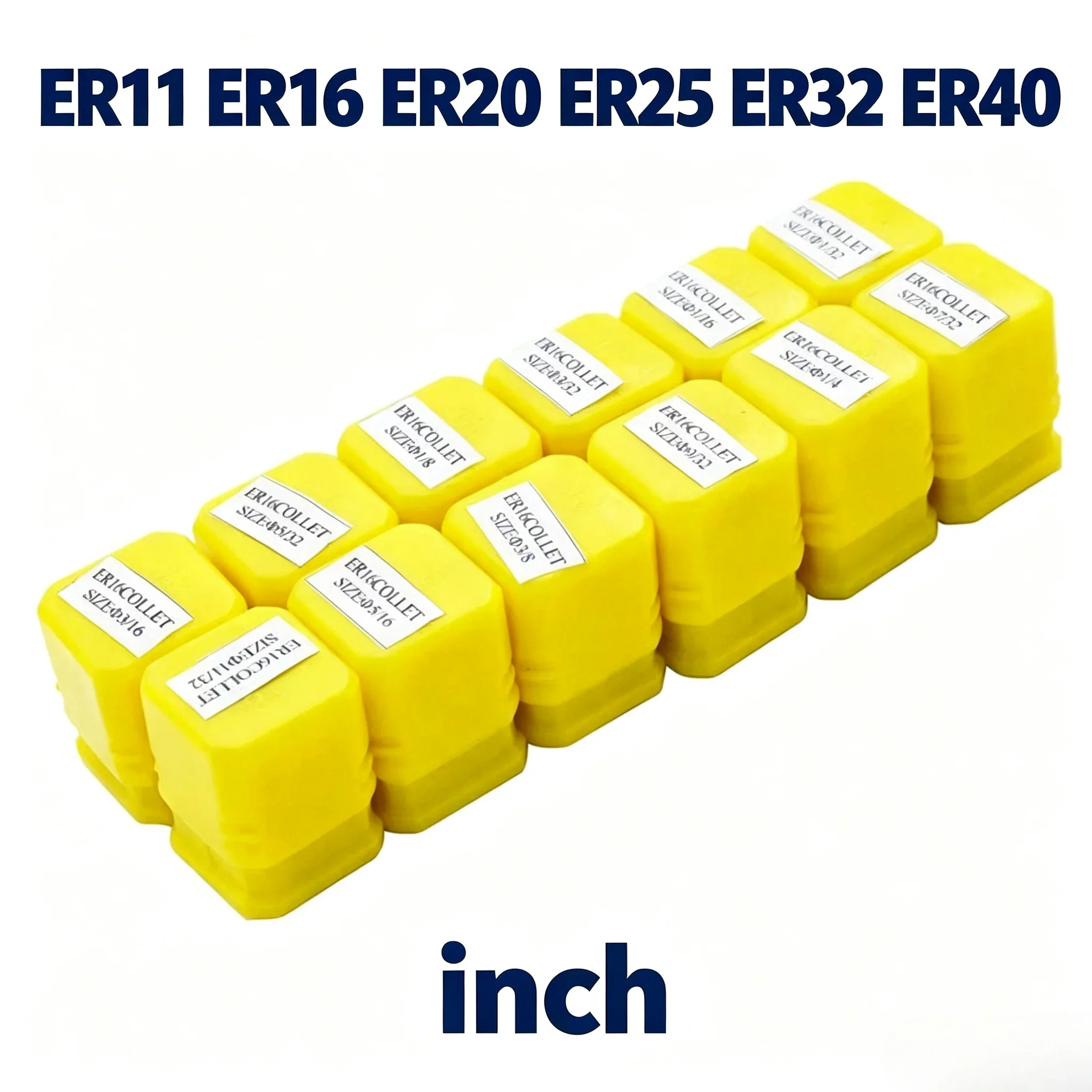 ER Collet 3I16 5I32 1I16 1/8 1/4 3/8 1/2 3.175mm 6.35mm 9.525mm 12.7mm Imperial Units High Precision CNC Milling Tool ER20 INCH