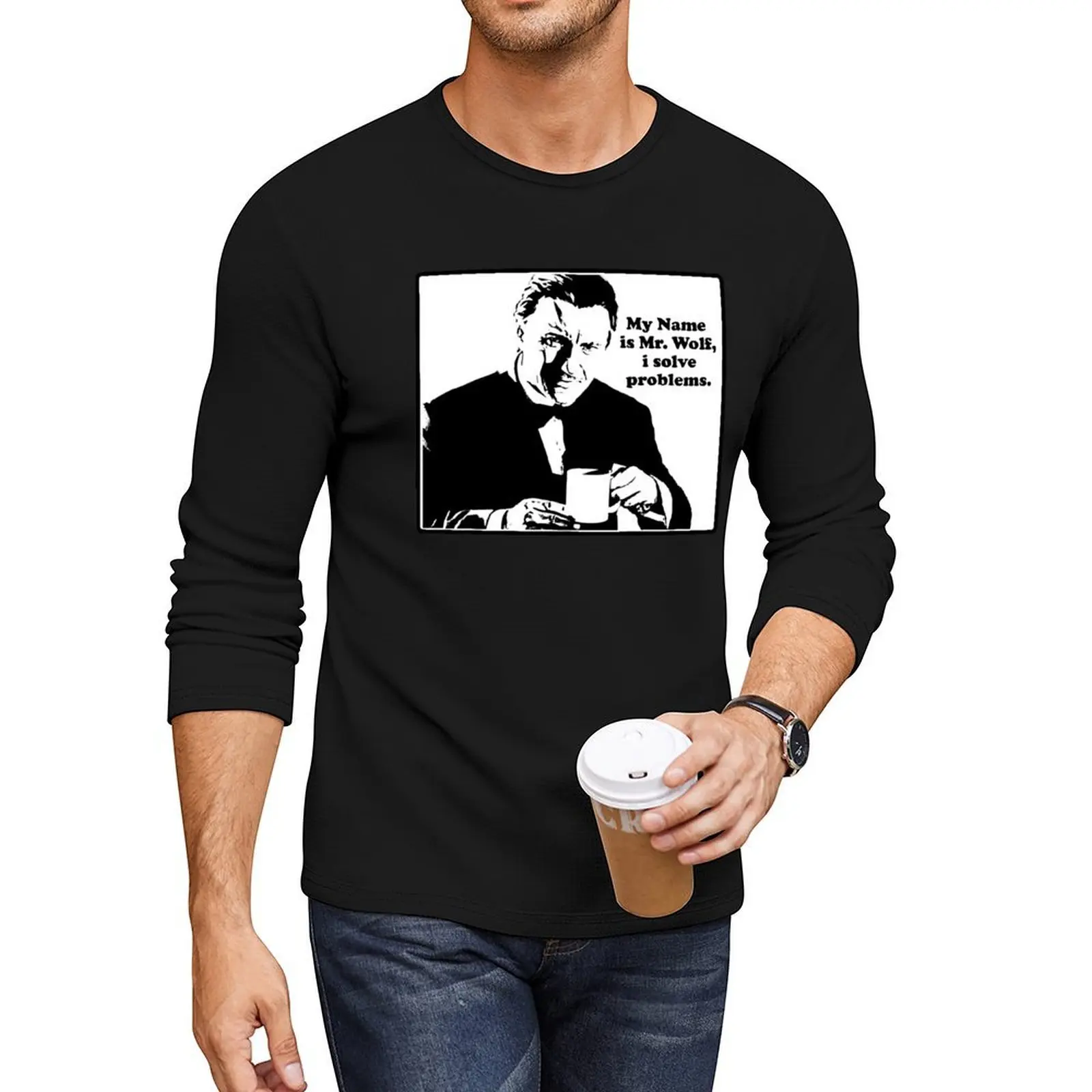 

My name is Mr. Wolf Long T-Shirt boys t shirts quick-drying t-shirt Blouse mens t shirts casual stylish