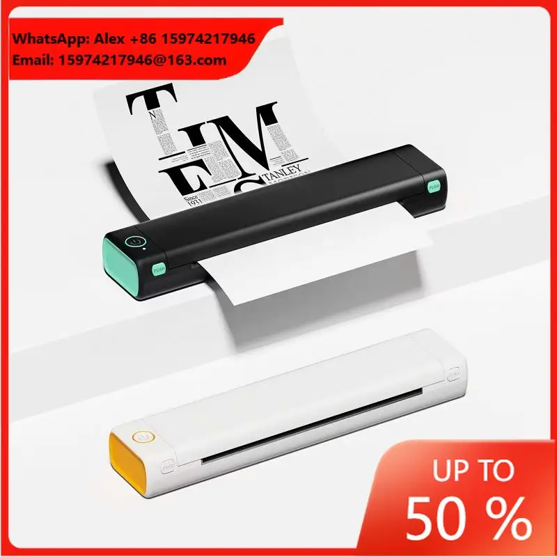 Mini Printer M08F Wireless A4 Printer Portable Thermal Printer Support A4 Thermal Paper And Tattoo Transfer