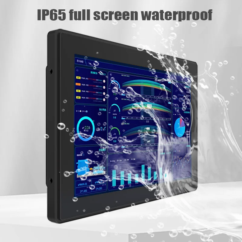 10.1 Inch Industrial Waterproof LCD Display 4K HD Interface 1920x1080 OEM ODM Embedded LCD Display for ATM ROHS Certified