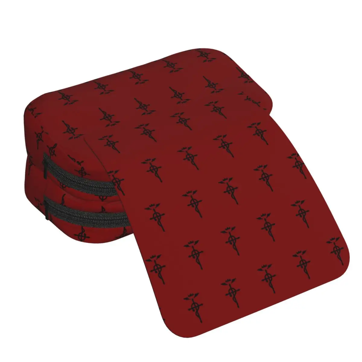 Fullmetal Alchemist - Flamel Insignia Federmäppchen für Jungen und Mädchen, Schule, Stiftbox, Bleistiftbeutel, Schreibwaren, Stifthalter, Tasche