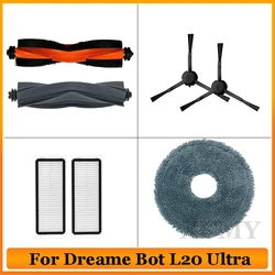 Accesorios para aspiradoras Dreame Bot L20 Ultra Robot, piezas de repuesto, cepillo lateral principal, mopa, trapos, filtro Hepa, reemplazo de bolsa de polvo