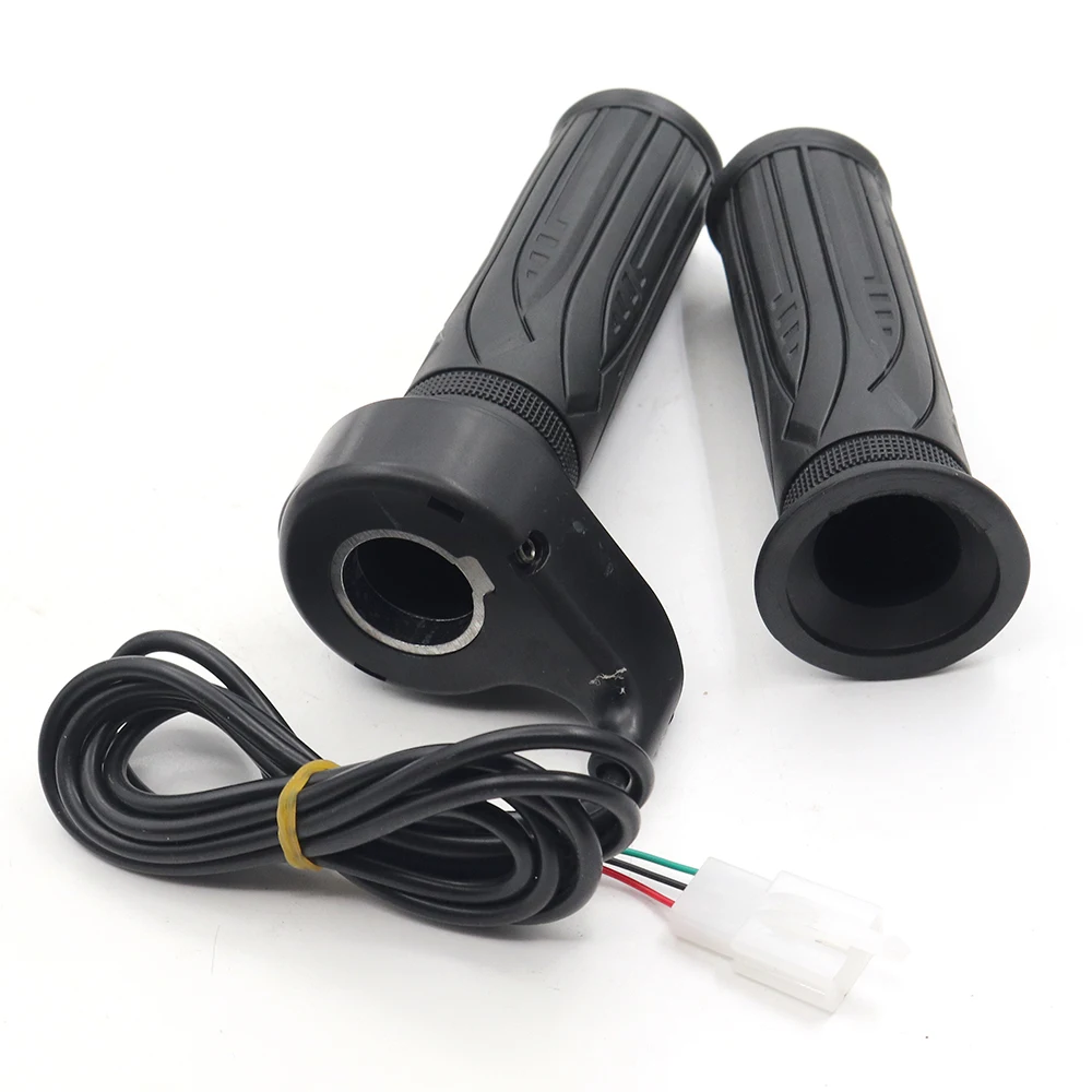 1 Pair Throttle 24V 36V 48V 60V 72V 84V 96V Accelerator Twist Gas Handle for Electric Bicycle/e-bike/Scooter/BLDC Controller