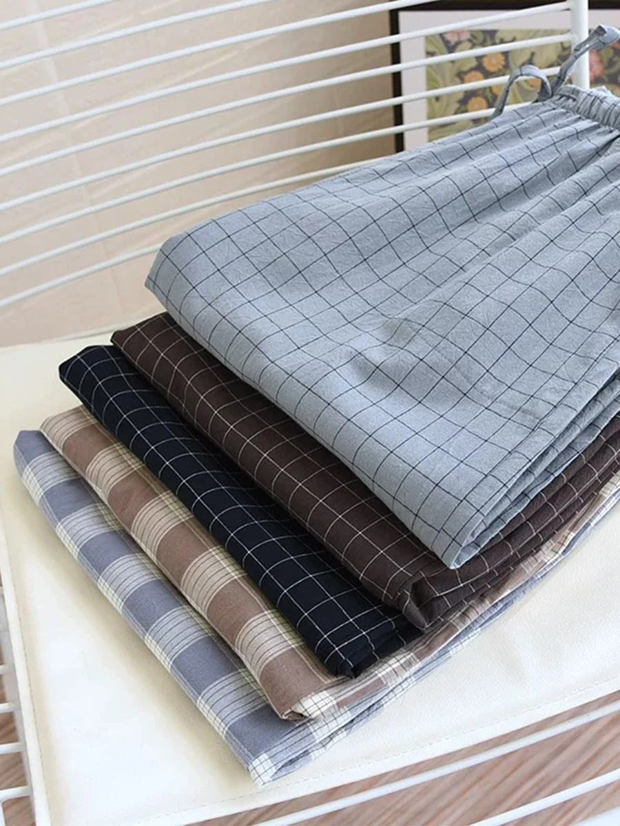 Men's Pajama Pants, Spring and Autumn Loose Trousers, Casual Large Size Spring and Autumn Style, Can Be Worn Outside, Large Size Home Pants