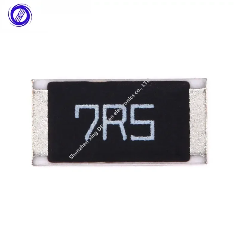 MXW 50 peças 2512 resistor SMD 7,5 ohm 7,5R 7R5 chip resistência 1W 5%