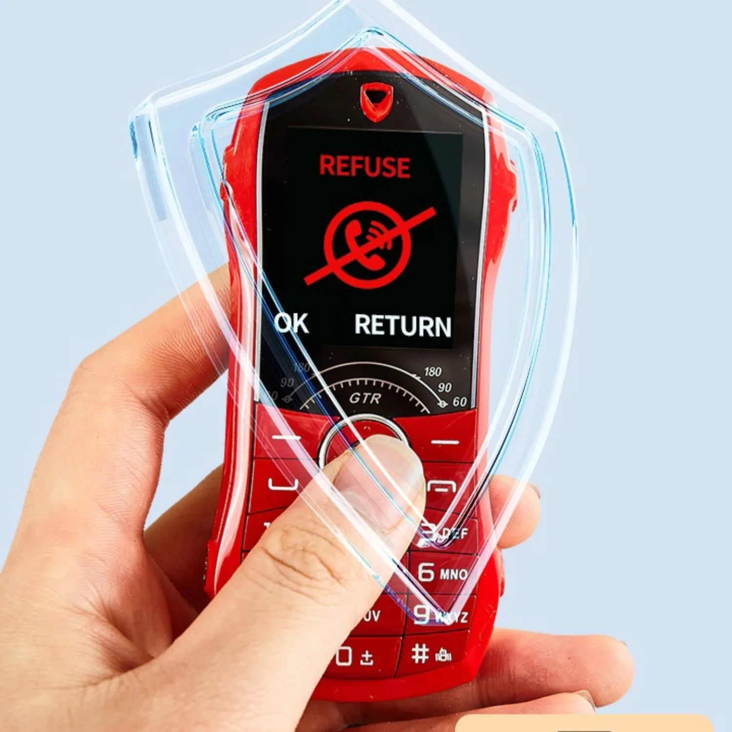 HP Mini Bentuk Mobil Lucu MAFAM W2020 untuk Anak-Anak, Dual SIM, Lampu LED Berkedip, Tombol Besar, Panggilan Jernih, Mainan HP untuk Pelajar, Hadiah