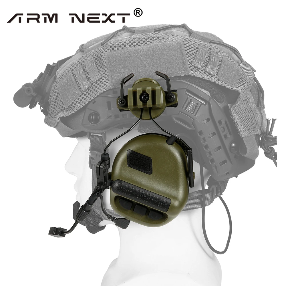 ARM NEXT F20 Tactical Helmet Headphones/Military Helmet Earmuff/Electronic Hearing Protection/Hunting Noise Reduction