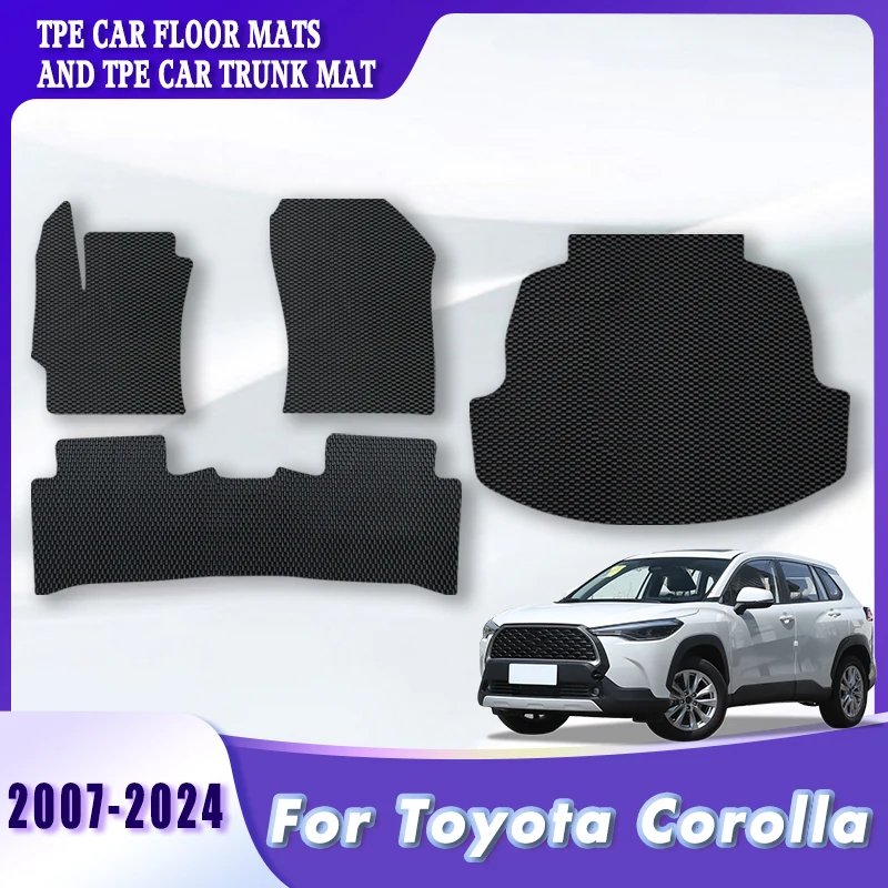 

Автомобильный коврик TPE для багажника Toyota Corolla 2024 2023 2022 2021 2020 2019 2018 2017 2016 2015 2014-2007 Автоаксессуары