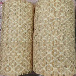 Rhombus Pattern Natural Cane Webbing Real Indonesian Rattan Roll Material For Chair Door Warerobe Cabinet Decor