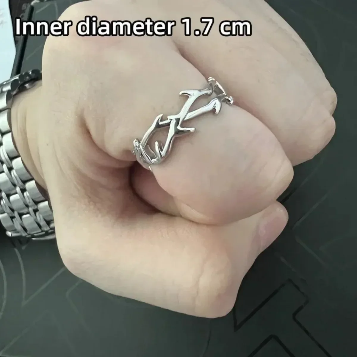 Punk Classic Split Rings Stainless Steel Simple Adjustable Rings for Women Men Couples Jewelry Accessories - Image 6