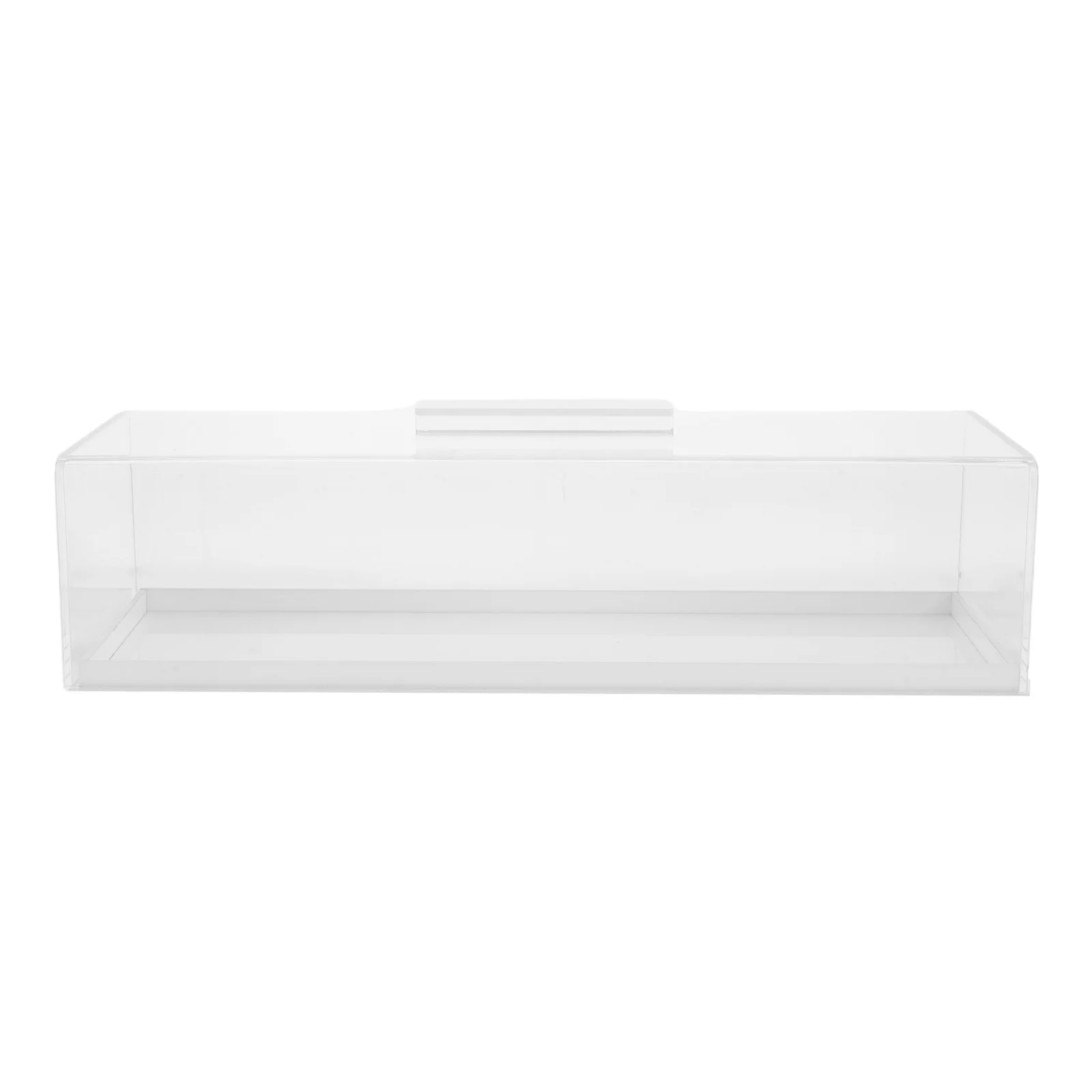 

Acrylic Rectangle Cake Box with Cover Bread Storage Container for Desserts Cakes Display Stand Clear Lid Tray Baking Keeper Home