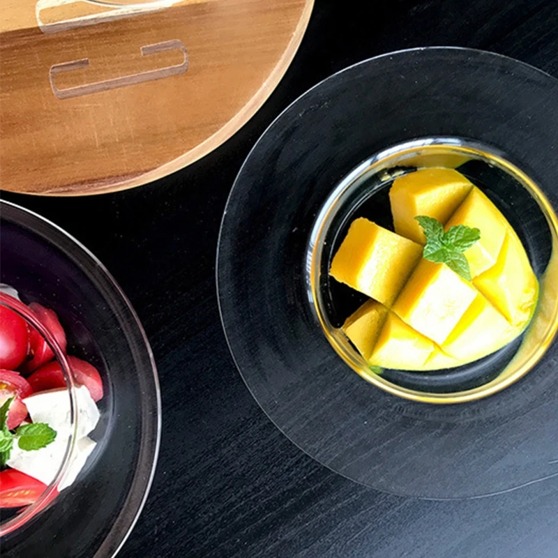 Bát Thủy Tinh Chịu Nhiệt Sữa Chua Salad Canh Hình Mũ Rơm Bát Đồ Dùng Nhà Bếp Dụng Cụ Chất Liệu Thủy Tinh 2 Kích Cỡ Để Lựa Chọn