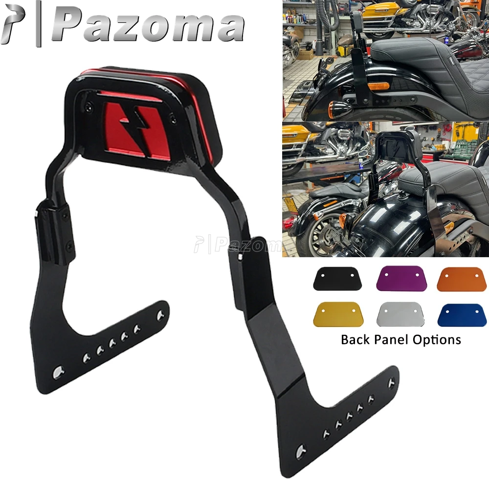 

Detachables Sissy Bar Motorcycle Passenger Backrest Back Rest Cushion Pad For Harley M8 Softail Low Rider S FXLRS FXLR 2018-2020