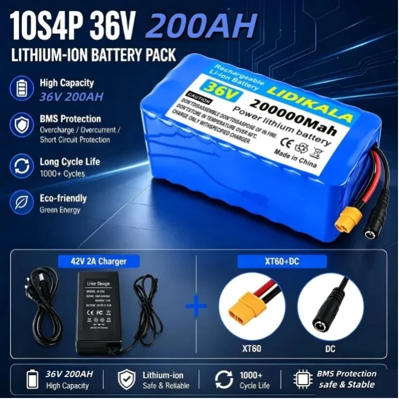 2026Neuer 36V 10S4P wiederaufladbarer Lithium-Akku 36V 20Ah Elektroroller-Akku mit eingebauter BMS-Schutzplatine, Versand aus Polen