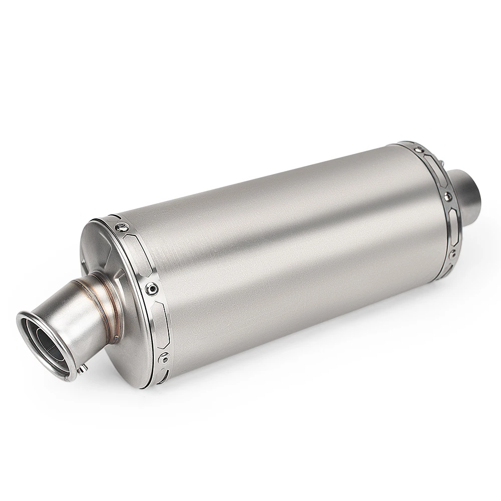 

51MM Motorcycle Exhaust Muffler Pipe Stainless Steel Universal For Racing Scooter NINJA650 xmax NSS350 GSXR750 R6 CB750