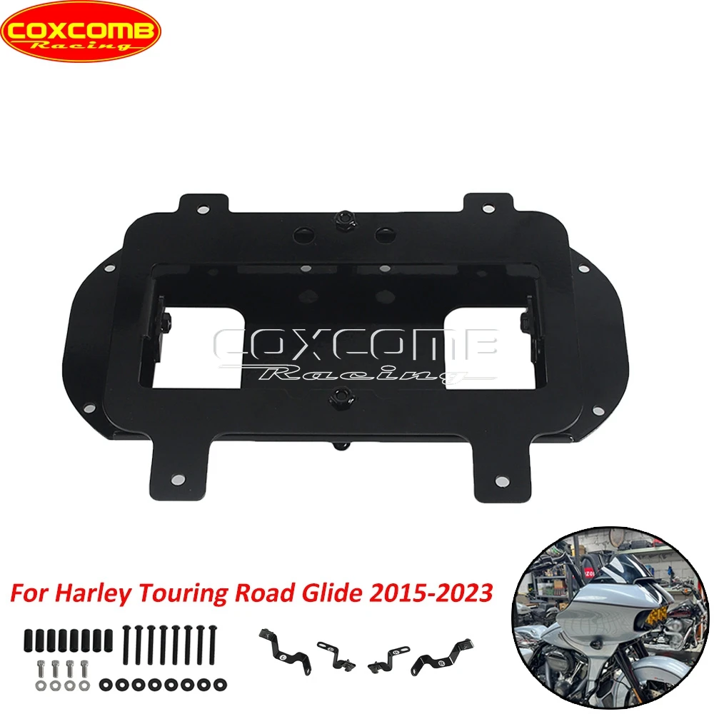 Front Head Light Mounting Bracket For Baja Designs LP6 For Harley Touring FLTR CVO 121 FLTRXSE Limited FLTRK FLTRKSE Easy-Adjust