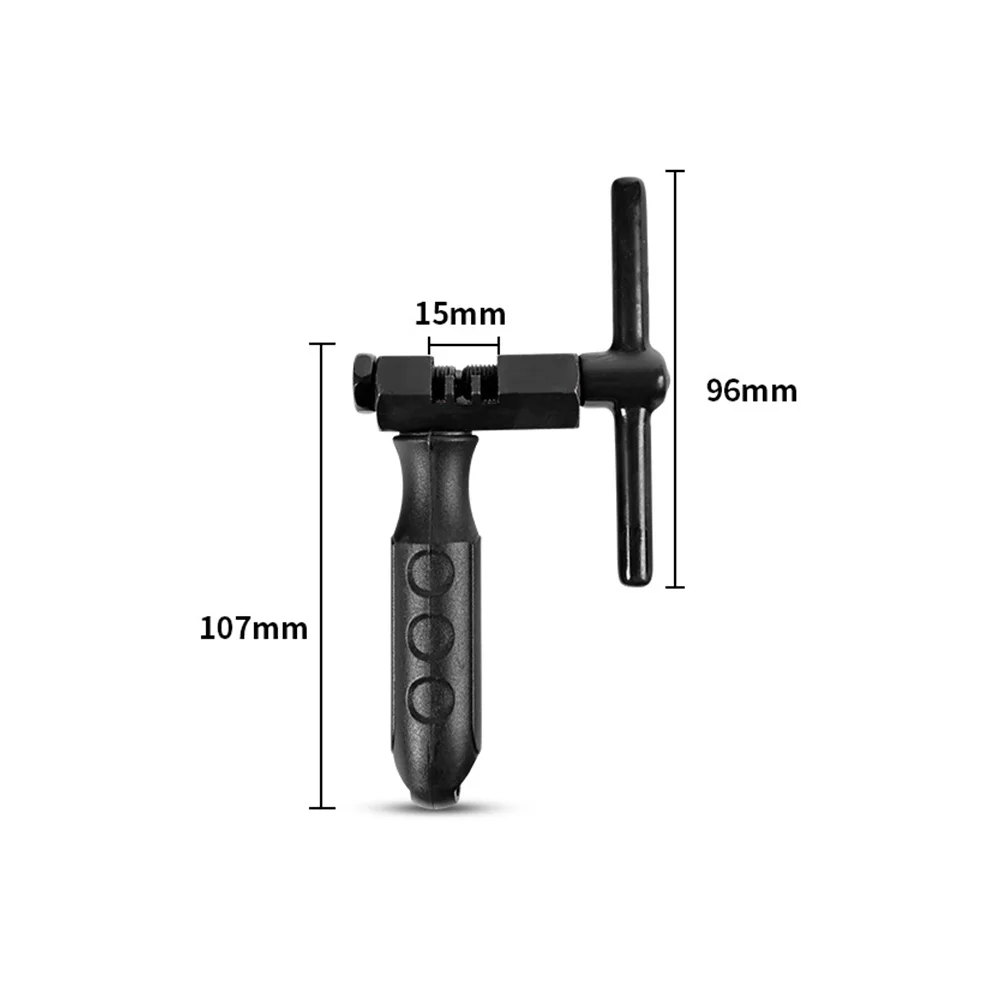 

Bicycle Chain Breaker Tool High Hardness Carbon Steel Ergonomic Handle Screwless Design for Mountain Road Bike Maintenance