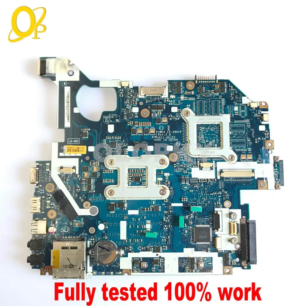 P5WE0 LA-6901P Mainboard for Acer Aspire 5750 5755 5750G 5755G Laptop Mainboard with HM65 DDR3 UMA Fully tested