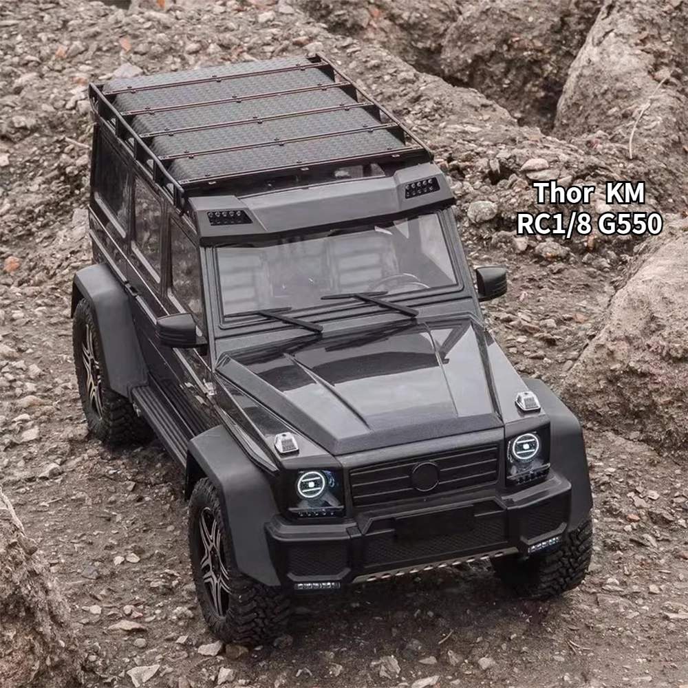 مجنزر كهربائي بجهاز تحكم عن بعد بقفل تفاضلي ، كم سيارة RC ، KM5 PRO ، G550 ، RTR ، محاكاة رباعية العجلات ، 1 ، 8