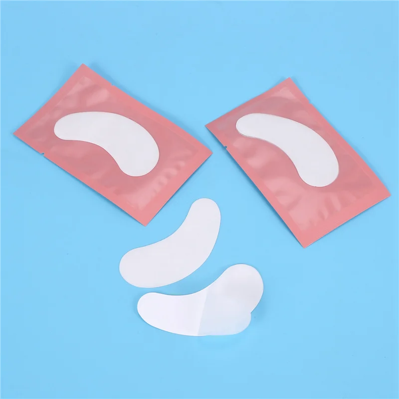 ABUU-200 pares de almohadillas de Gel para protección ocular, parche de pelusa, extensión de pestañas individuales, máscara para ojos