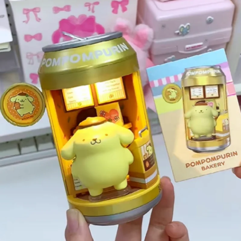 New Genuine Product Cinnamoroll Blind Box Soda Can Series Collectible Figure Dessert Shop Street Decorative Desktop Ornament Toy view 6
