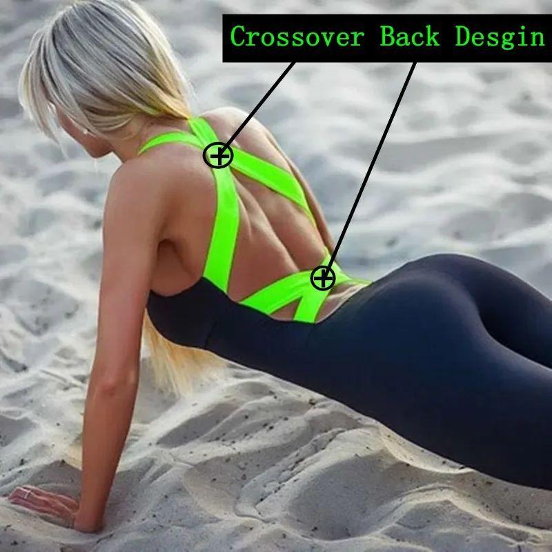 2019 One Piece odzież sportowa Backless Sport garnitur dres treningowy dla kobiet Running Tight Dance Sportswear Gym Yoga zestaw damski