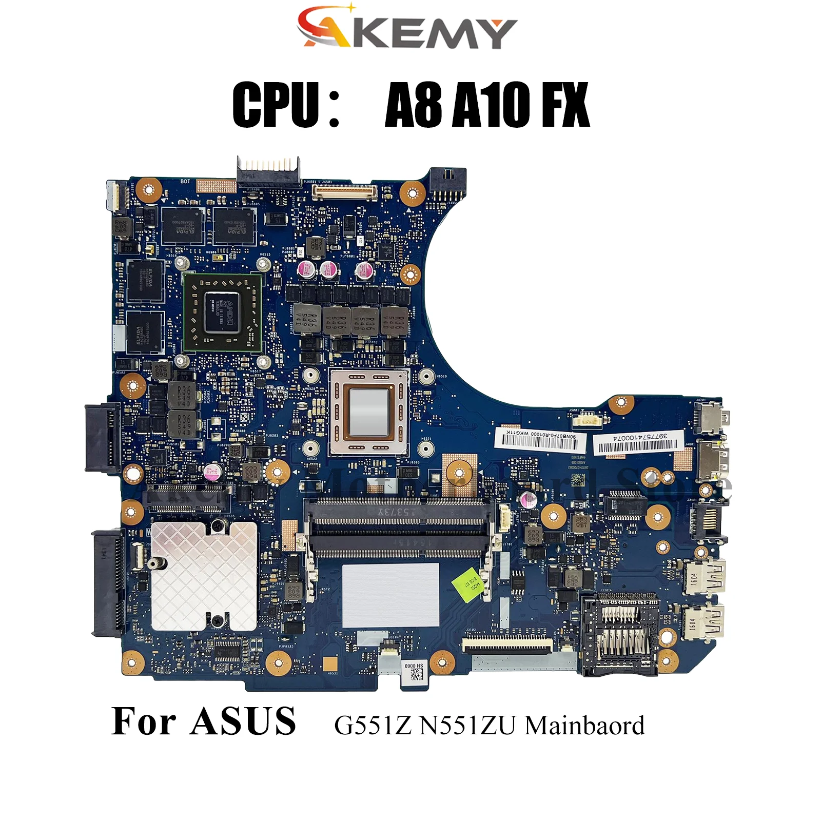 

N551ZU Материнская плата для ноутбука ASUS ROG N551Z N551ZU G551Z Материнская плата для ноутбука с процессором A8 A10 FX 100% тестирование ОК быстрая доставка stk