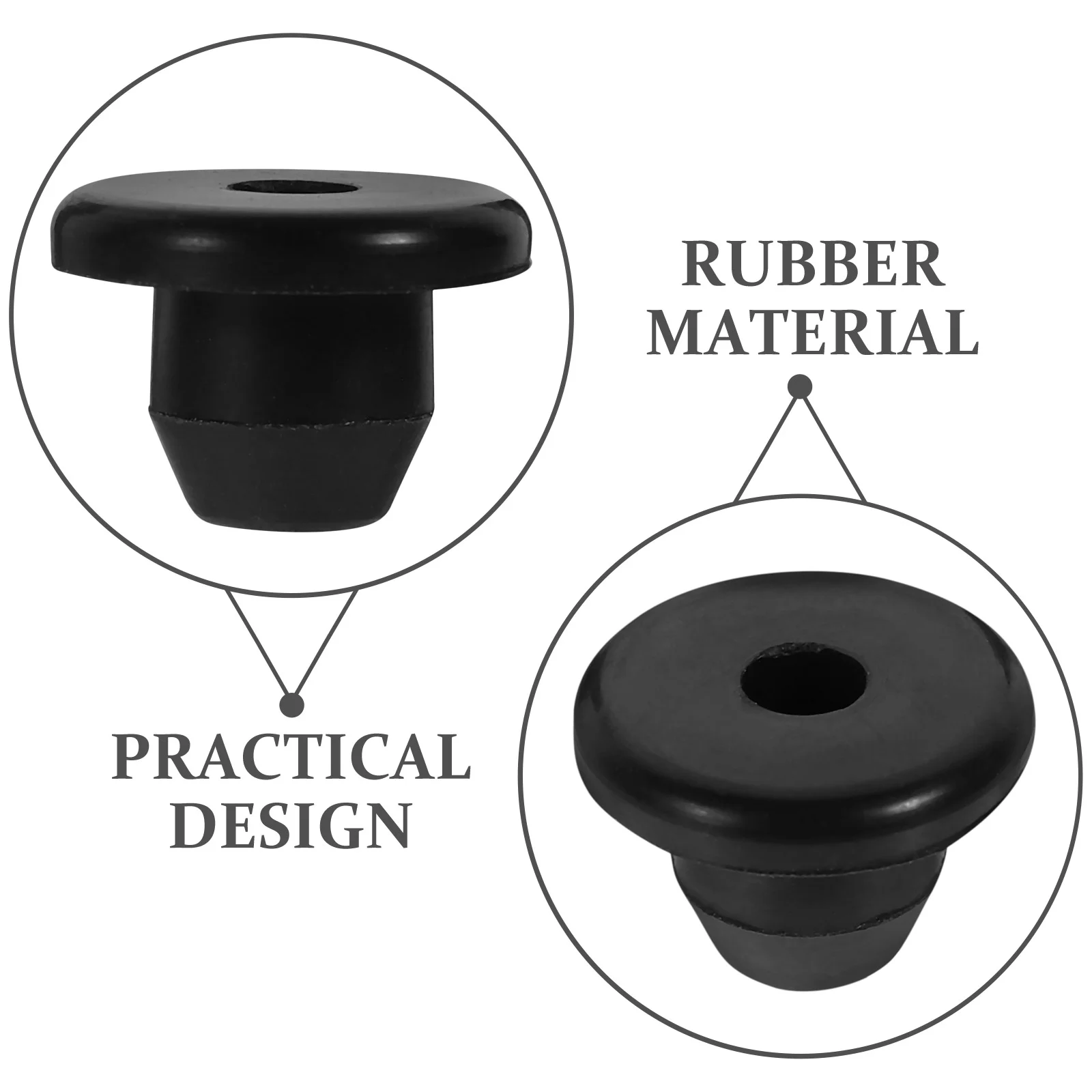Jack steker pengisi minyak Plug karet lantai botol Bung hidrolik perbaikan lubang Reservoir Cap Set